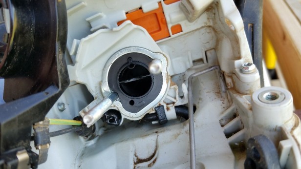 ms291 air intake carburetor removed stihl