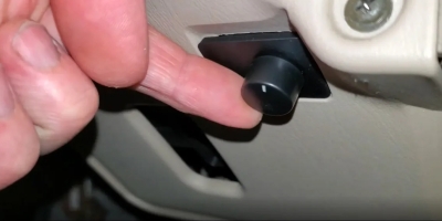 Lexus under dash secret knob